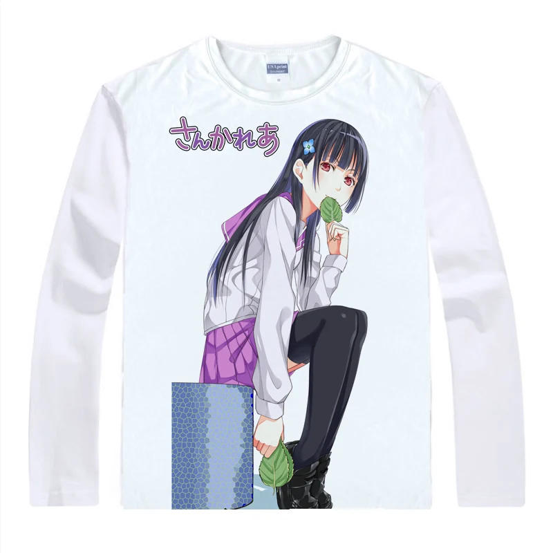 Coolprint Футболка с изображением в стиле аниме Sankarea вечной футболки &quotлюбовь&quot