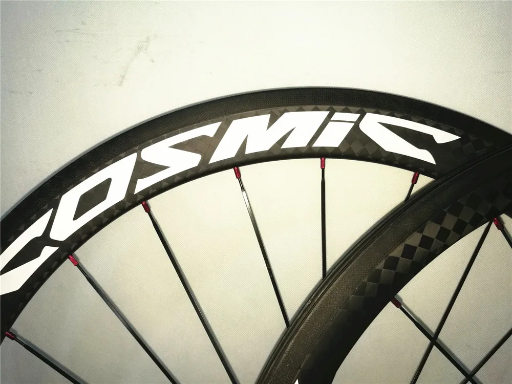 New customized COSMIC 12K white Painting 700C rims carbon wheels 38mm front 50mm rear wheelset for road bike | Спорт и развлечения