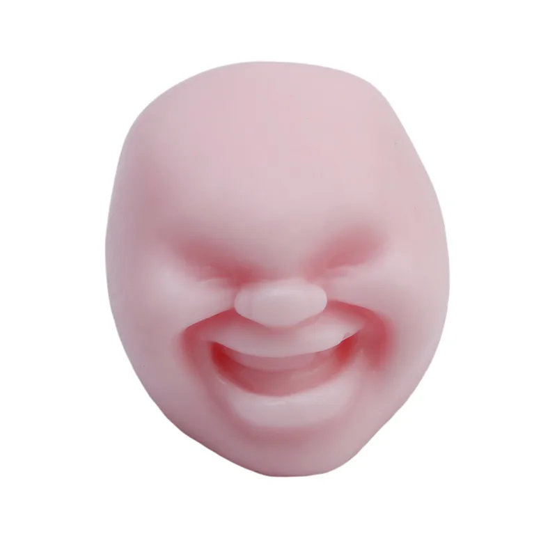 Pink Новые человеческие эмоции уход за кожей лица игрушки Vent ball Смола расслабиться новинка, игрушки для взрослых, снятия стресса антистрессовый мяч надувные игрушки подарок - Цвет: Pink