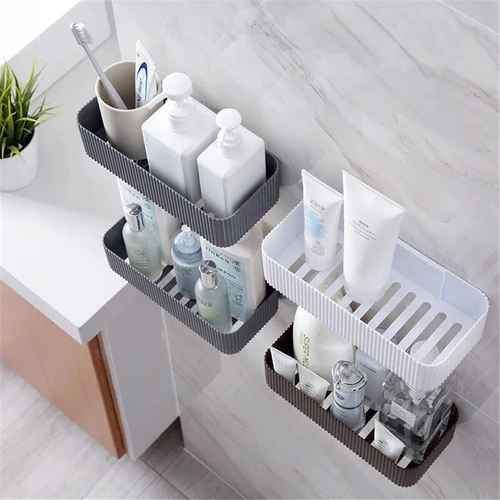 Кухонная полка для ванной клейкая стойка хранения Badkamer Rek душа кухонные