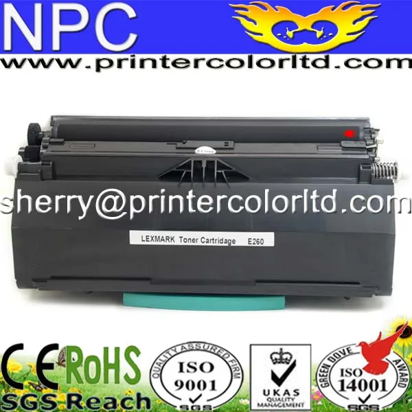 3000 страниц высокое качество тонер-картридж для lexmark e260d e260 e360 e460 e462 e360d e460dn e462dtn e260dn