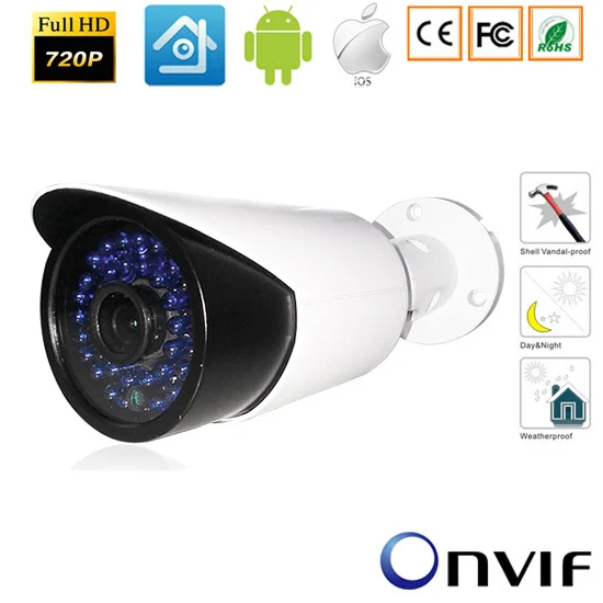 CCTV 1.0MP/1.3MP/2.0MP 720 P/960 P/1080 P HD сети Пуля Открытый IP Камера p2P waterprooof ПК и Android IOS