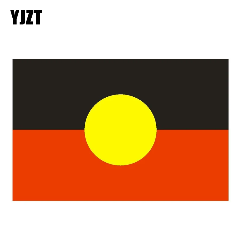 

YJZT 12.7CM*8.3CM Car Accessories Australia Aborigines Flag Car Sticker PVC Decal 6-0803