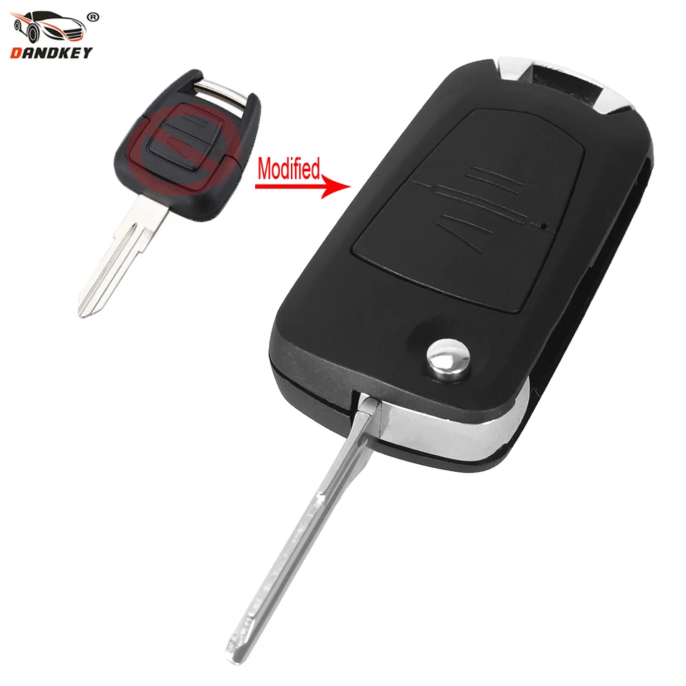Dandkey удаленное брелок случае HU46 лезвия для Vauxhall Opel Astra Vectra Zafira 2 кнопки|blade blade|blade