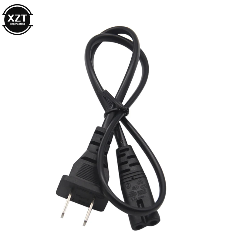 Высокое качество IEC 2ft 2-зубец 2 Pin AC US plug Кабель питания провод кабель для зарядки