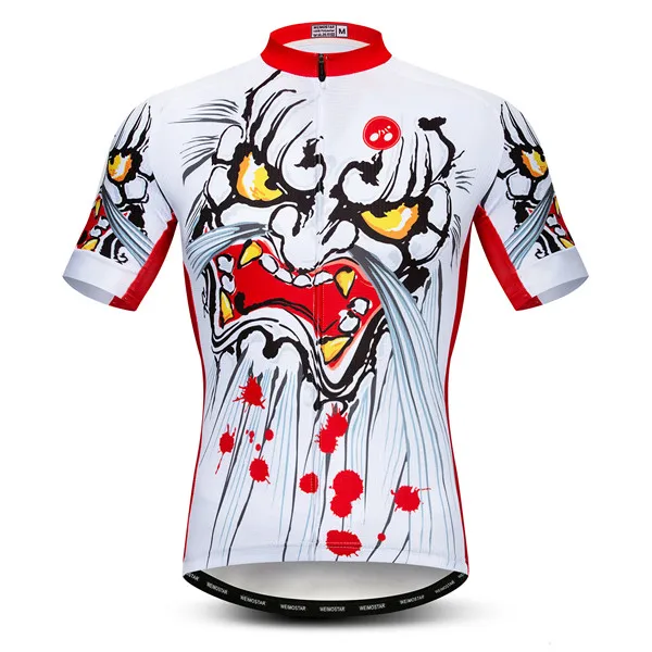 29 Джерси для велоспорта для мужчин, Майки для велосипеда, одежда для шоссейного велосипеда, короткий рукав, уличная спортивная одежда трико, гоночный Топ, Череп, белый, красный - Цвет: 29
