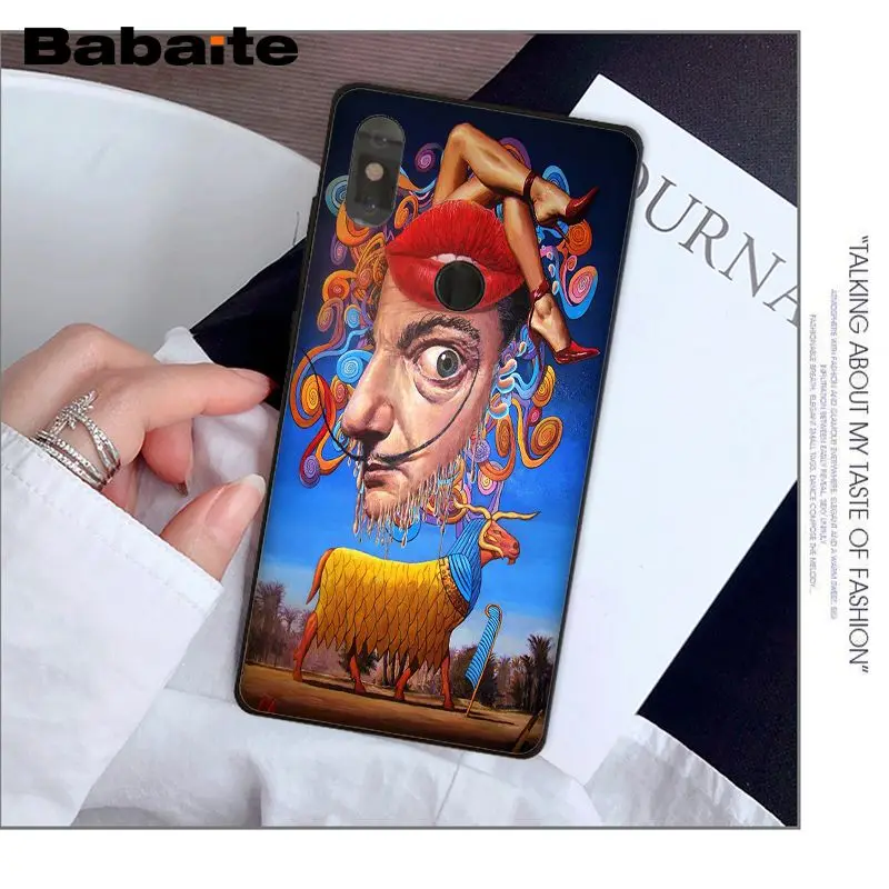 Babaite Salvador Dali Art TPU black Phone Case Cover Shell for Xiaomi Mi 6 Note3 8 8SE Redmi 5 5Plus Note4 4X Note5 Cellphones