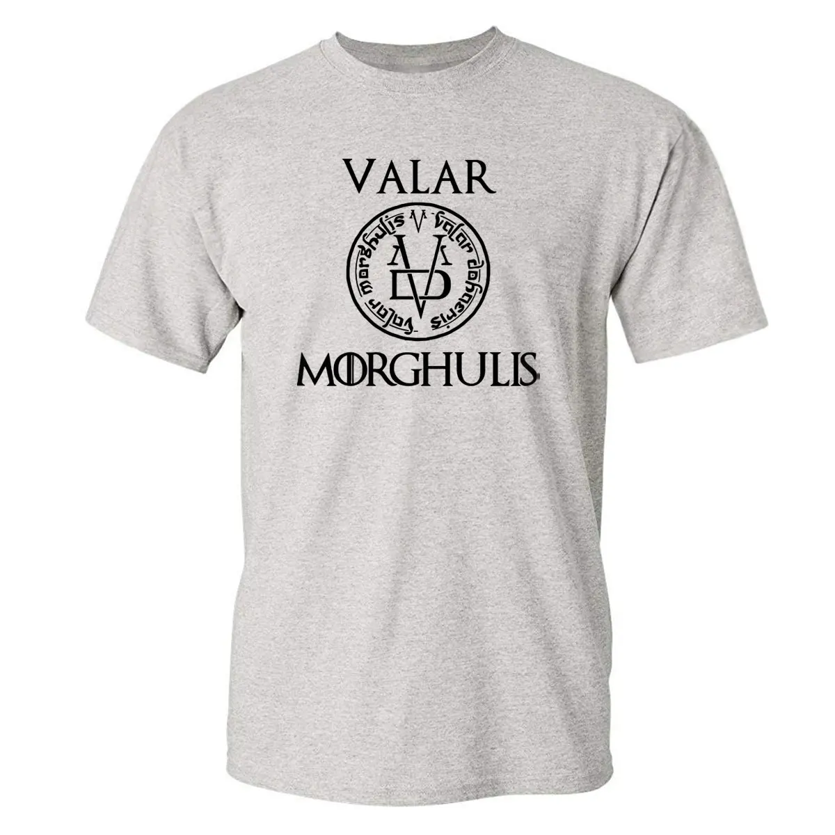 Футболка VALAR MORGHULIS мужская с надписью классная уличная одежда в японском стиле