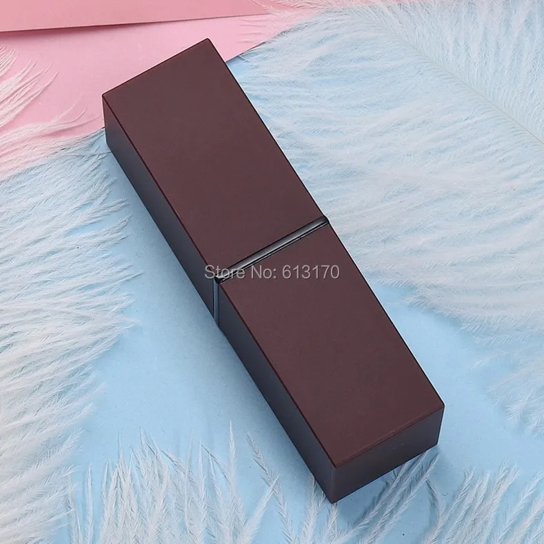 

50/lot Empty Lipstick Tubes Square Red Lip balm Container Green DIY LIp gloss Packing container 12.1mm free shipping