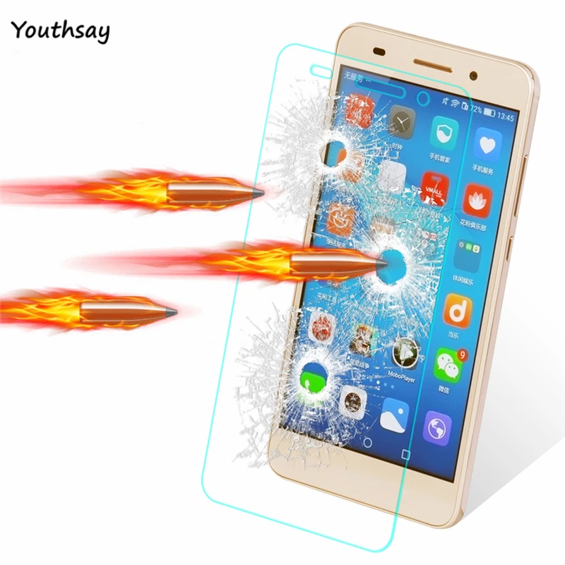 Protector de pantalla de vidrio templado para Huawei Y6 II, pel&iacute;cula protectora para Huawei Honor 5A, Youthsay, 2 uds.-2