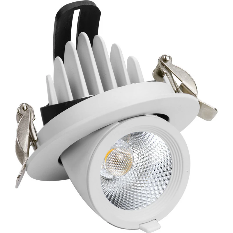 

15 Вт 20 Вт 30 Вт 40 Вт с регулируемой яркостью утопленный COB светодиодный светильник регулируемый COB потолочный светильник вращающийся светодиодный фонарь для багажника