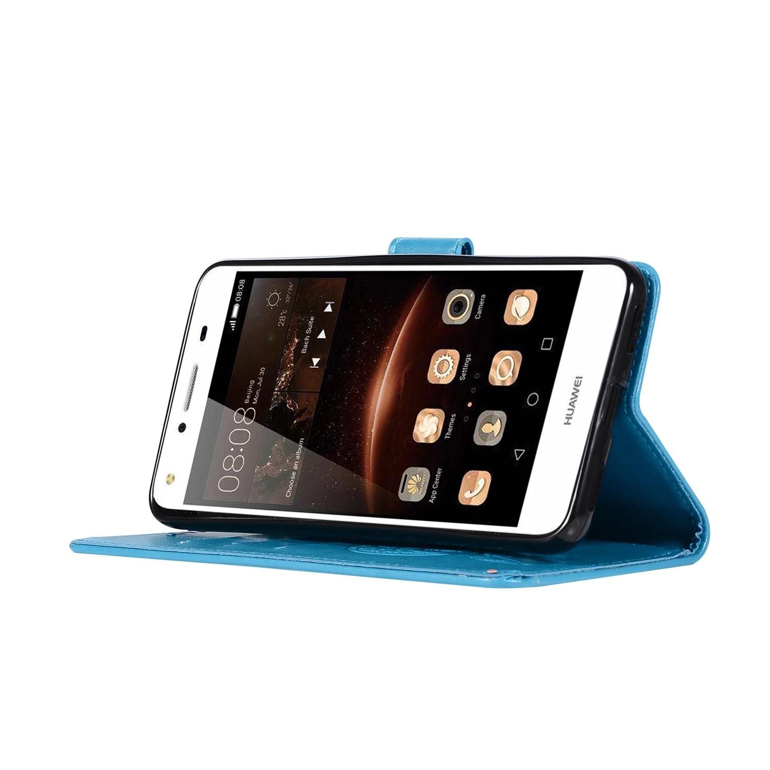 Сова Тиснением Бумажник чехол для huawei Y6 кожаный откидная крышка SCL-U21/U31 SCL-L21 SCL-L32