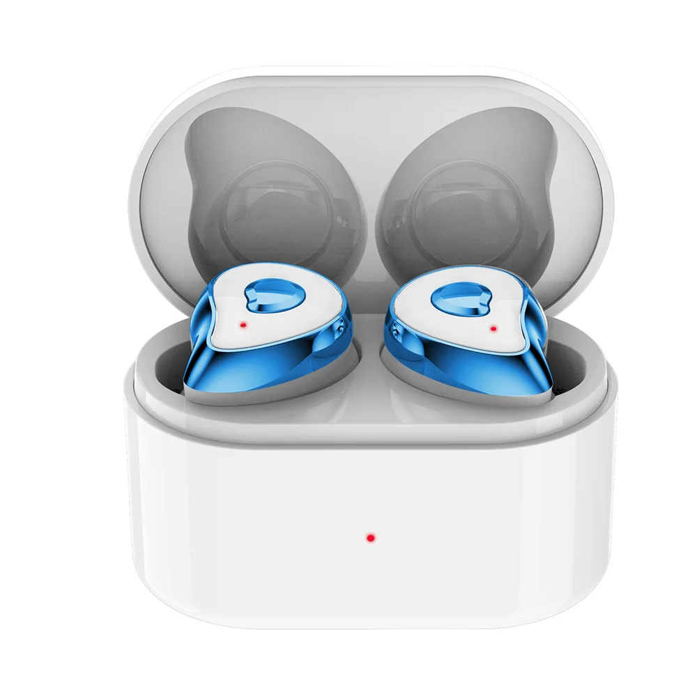 Синий TWS bluetooth 5,0, водонепроницаемые стерео наушники, беспроводная гарнитура с зарядным устройством, спортивные наушники для samsung galaxy buds, смартфон - Цвет: Синий