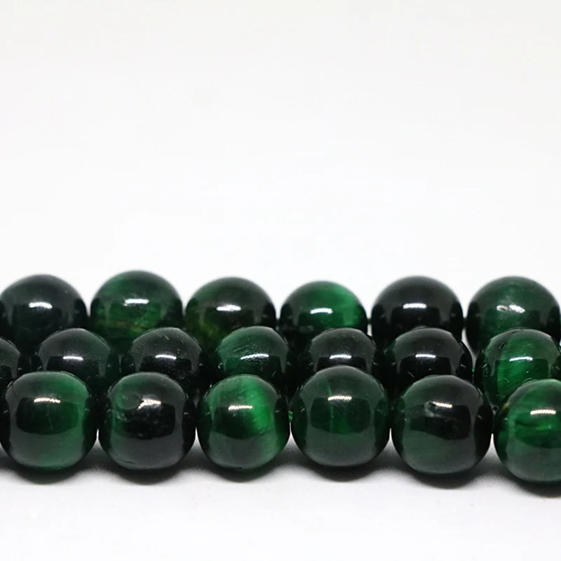 

Natural green tiger eyes stone 4mm 6mm 8mm 10mm 12mm round diy weddings party gifts jewelry loose beads 15inch B1030