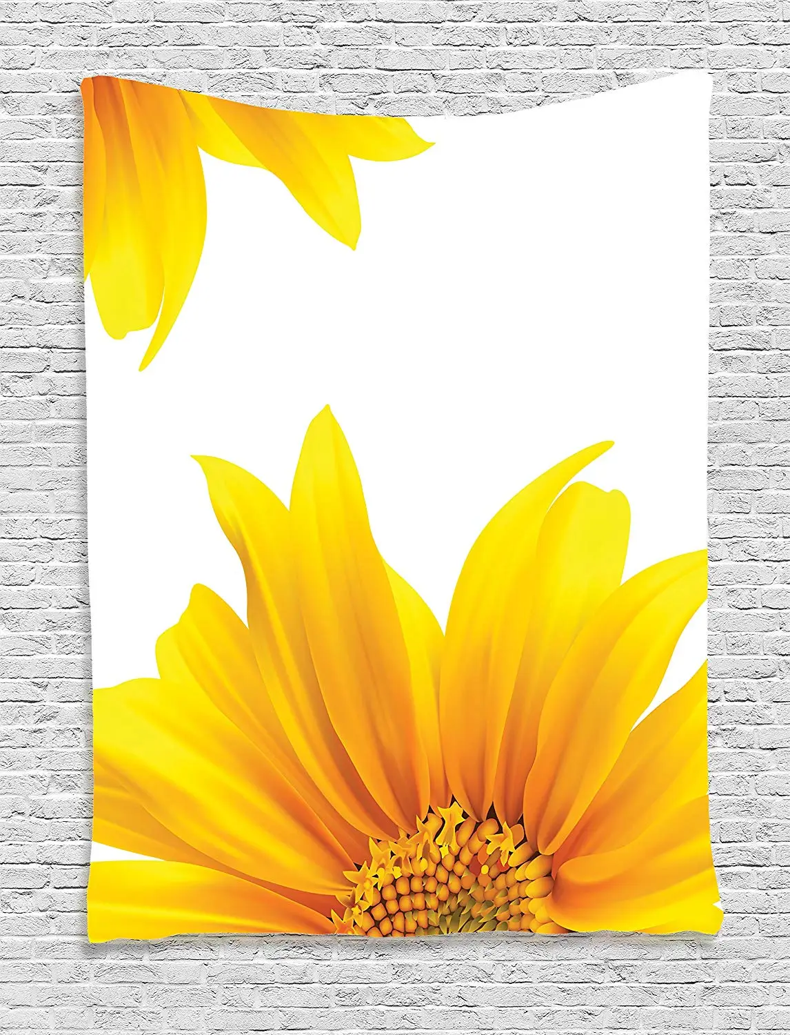 Желтый декор цветущее солнце цветочный дизайн современный яркий летний