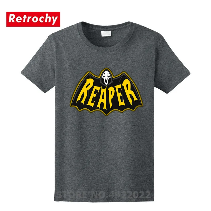Новинка 2019 стильная футболка в стиле High Street Comic Bat Reaper для геймеров Харадзюку