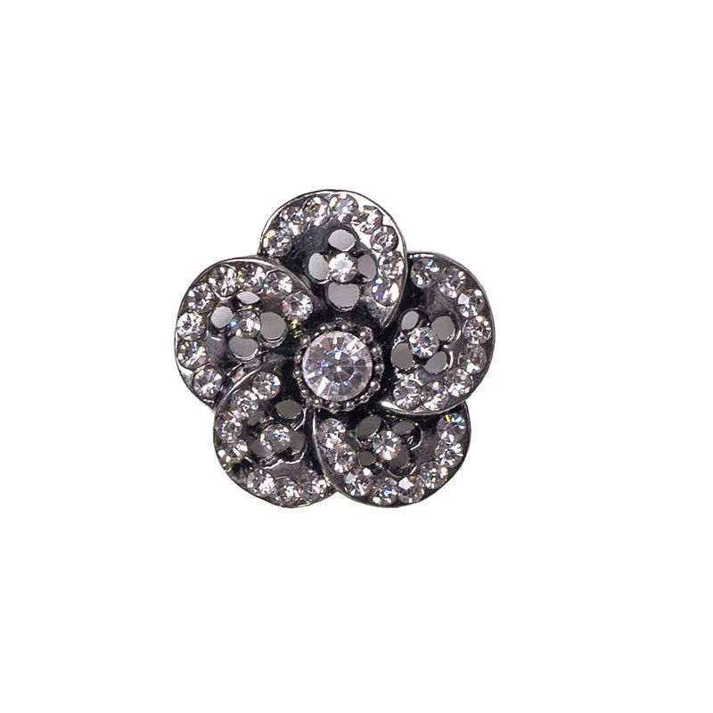 

wholesale 10pcs/lot High quality Mix Many styles Metal Snap Button Charm Rhinestone Styles Button Ginger Snaps MDB18-222