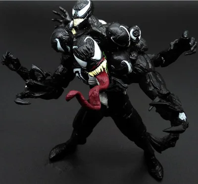 Marvel выберите злодей Venom фигурку 7 дюймов 18 см с голова и рука может заменить фигурку модели Рождество подарки пользу