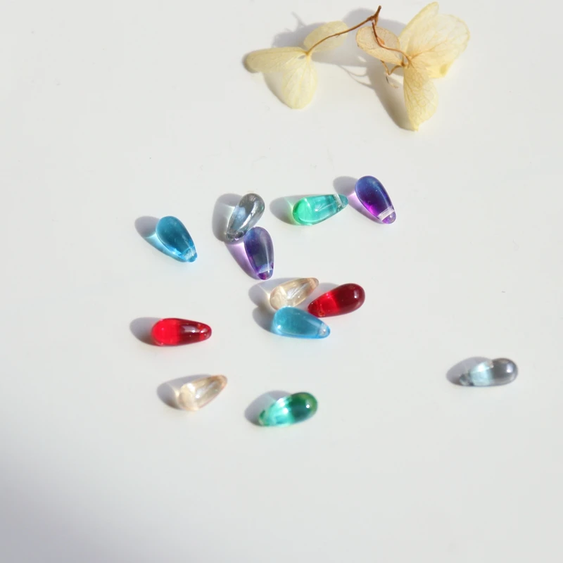 5*10MM 50Pcs Mixed Colors Water Drop Teardrop Czech Glass Crystal Bead Jewellery Charms Jewelry Beads | Украшения и аксессуары