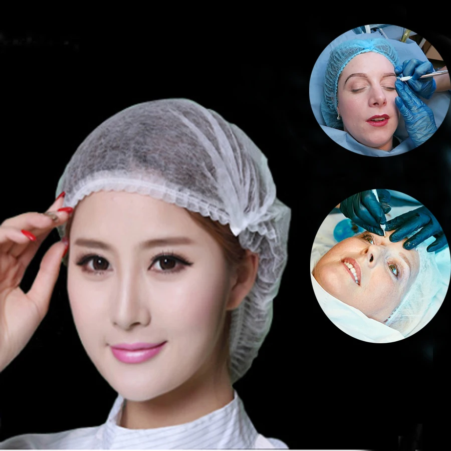 50 шт микроблейдинг Перманентный макияж аксессуары одноразовые Hairnet питания
