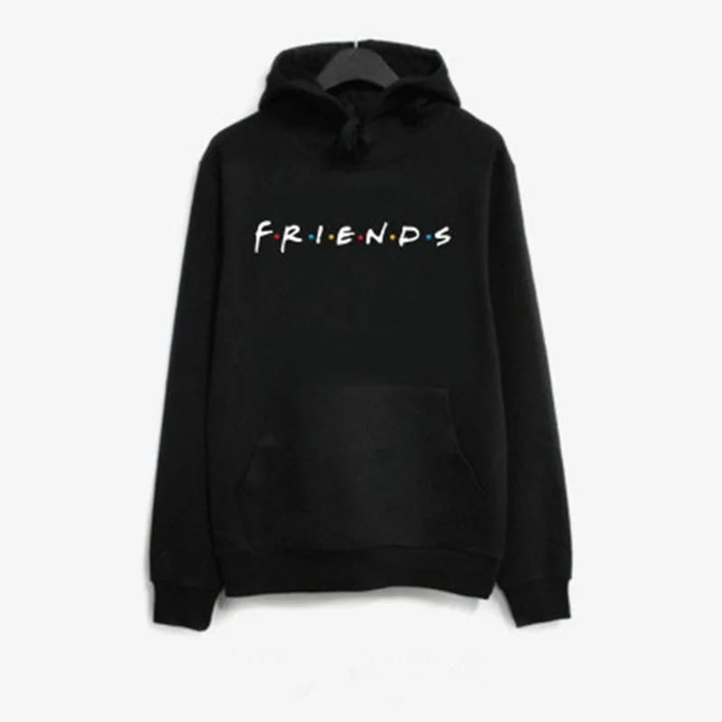 Dswaenhd/2018 зимний флисовый пуловер с надписью Friend повседневный свободный свитер для
