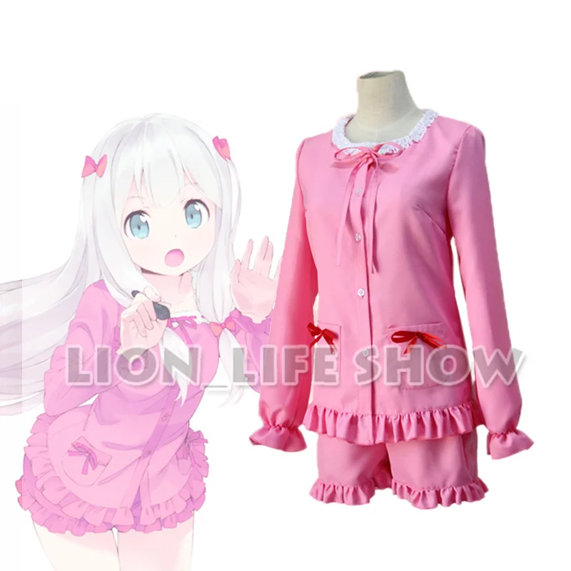 Японские животные Eromanga Sensei косплей головной убор с бантом Ero манга Sagiri Izumi розовый