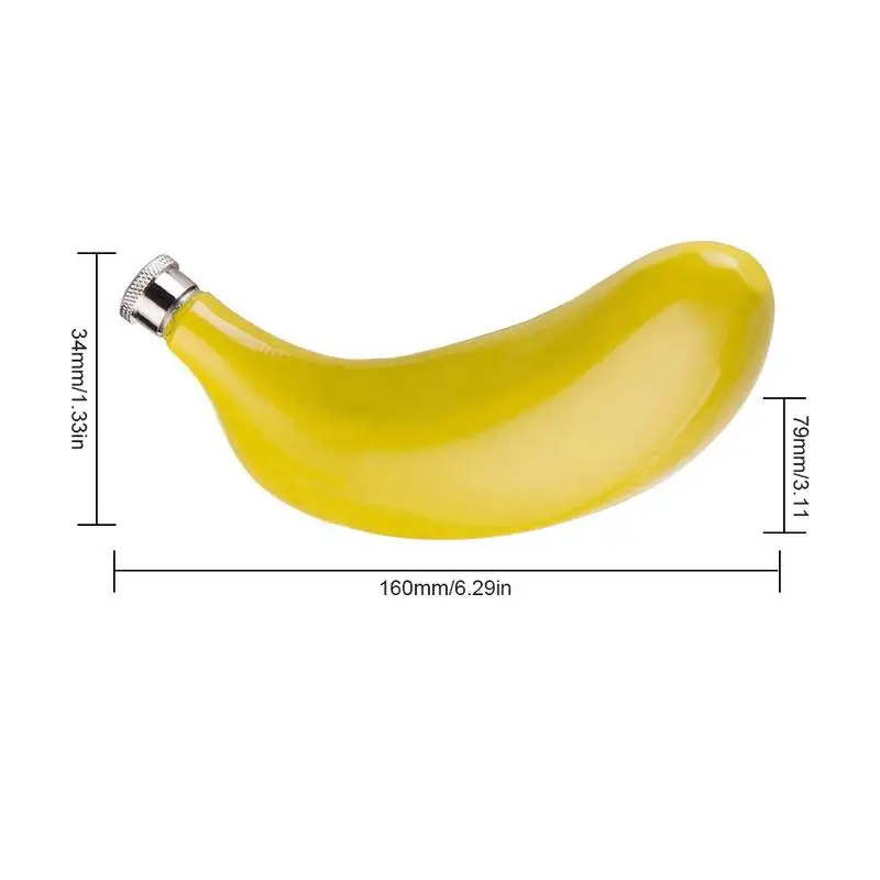 Карманная фляжка креативный кувшин в форме банана 5 унций винный горшок из