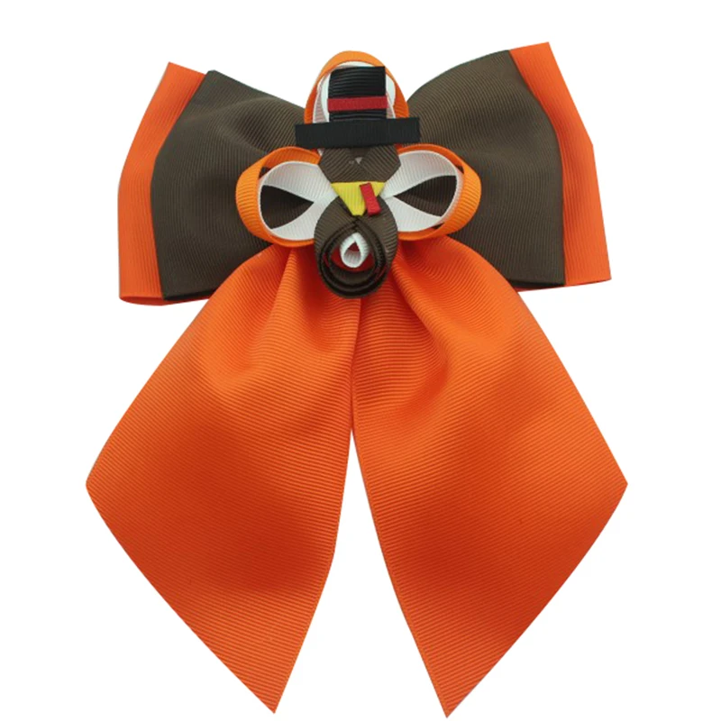 7 дюймов День благодарения Девушки волос Луки мультфильм Турция полиэстер