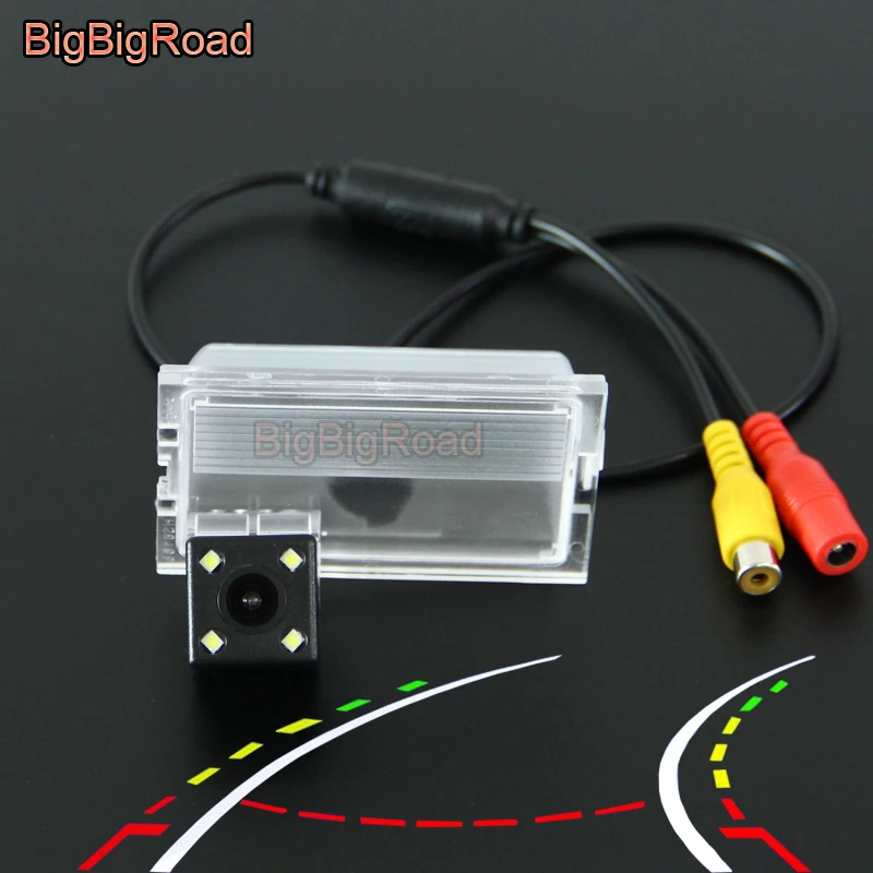 

BigBigRoad Car Intelligent Dynamic Tracks Rear View Camera For Land Rover Range Rover Sport Freelander 2 Discovery 2 3 4 LR2 LR3