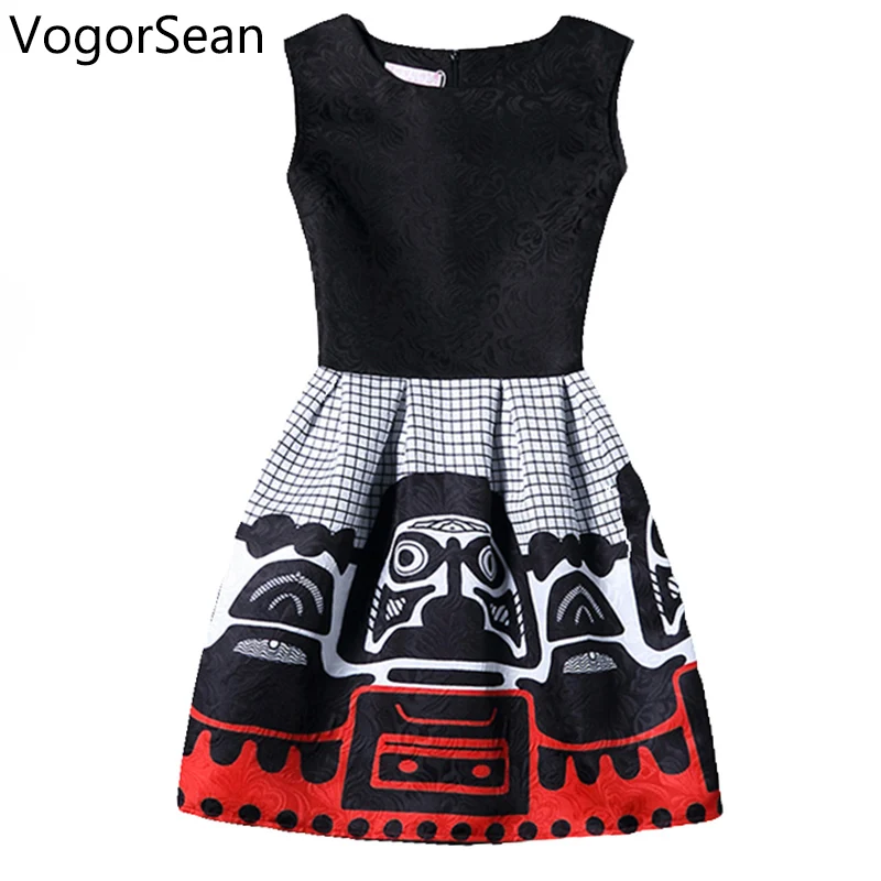 VogorSean/женские платья без рукавов Новинка Европейская летняя женская