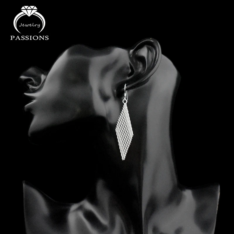 Серьги-подвески в этническом стиле ювелирные изделия длинные серьги форме ромба