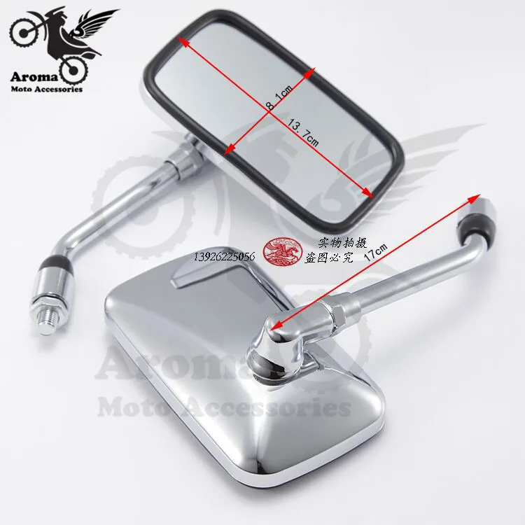 Хром moto rbike боковые зеркала зеркало заднего вида Щепка крест для vespa piaggio rcycle