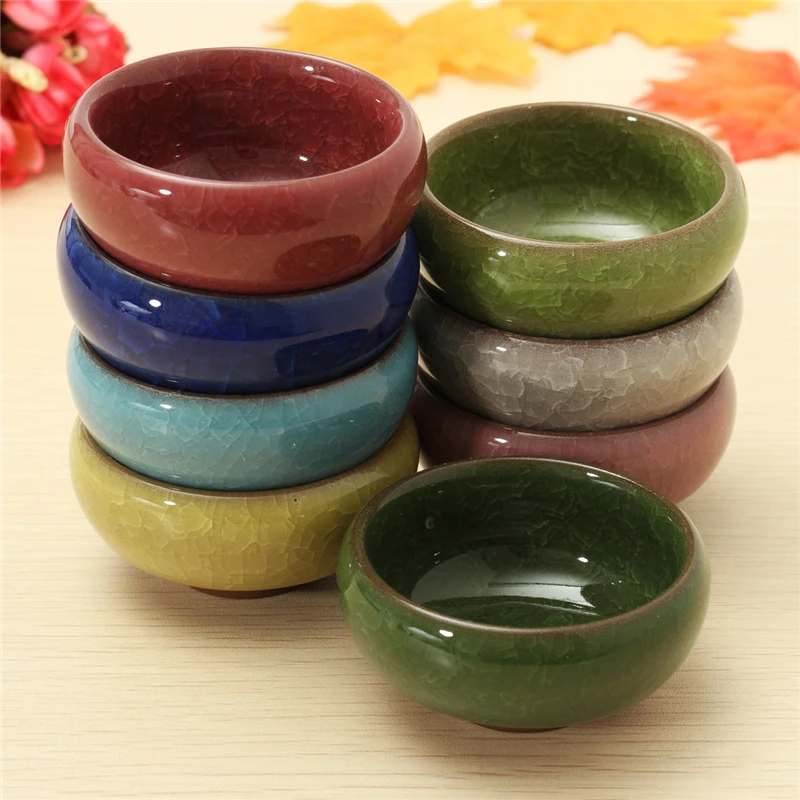 Керамические изделия из глазури 8 шт./компл. горшки для цветов растений|craft flowers|gift