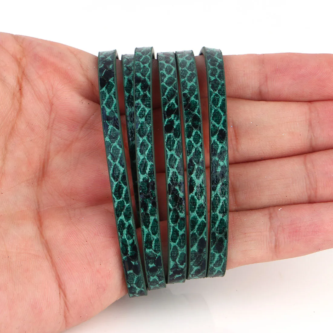 Шнур из ПУ кожи и веревка XCHARMS 100*0 5 см зеленого цвета фурнитура сделай сам для