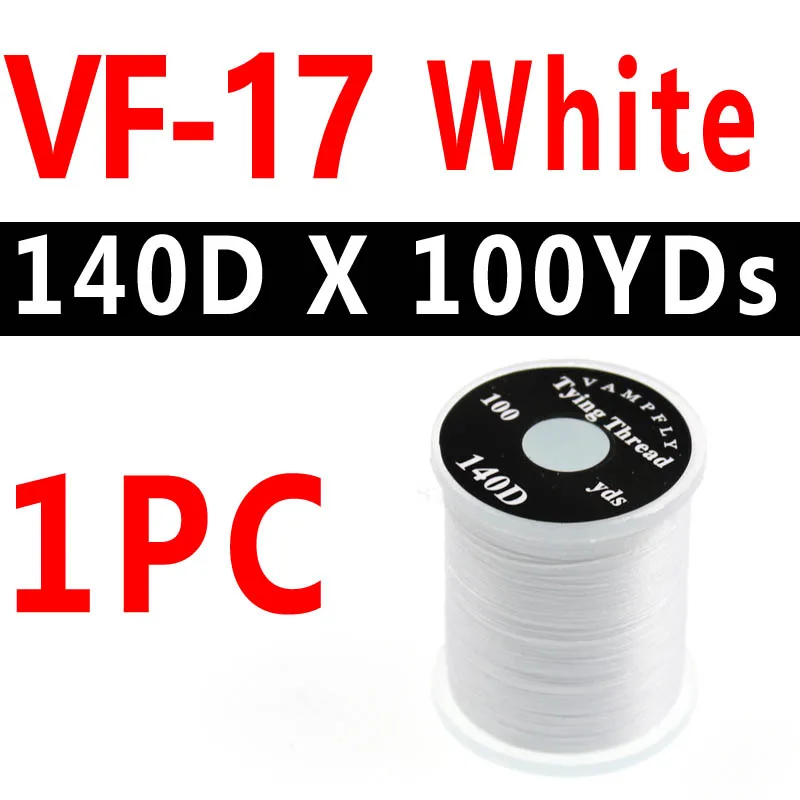 VF-17 1PC Bimoo 1 шт., 20 цветов, профессиональная нить для завязывания мух, нить для мух, форель, бас, материал для завязывания мух, 140 Denir, гибридные нити для завязывания нитей - Цвет: VF-17 1PC
