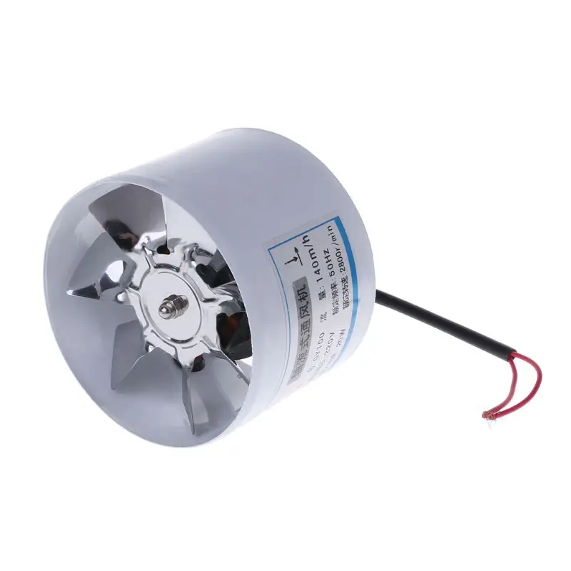 4 Inch Duct Air Ventilator Wall Window Pipe Exhaust Fan Metal Exhauster Ceiling Ventilation Fans Blower | Бытовая техника