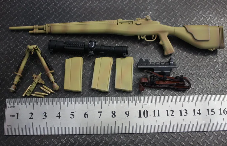 1/6 весы Рисунок кукла оружие снайперская винтовка M14 ружьё модель для детей