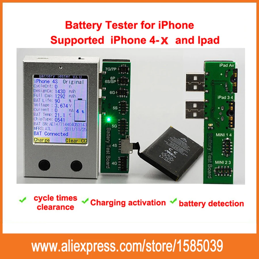 Новое поступление оптовая продажа батарея для мобильного телефона тестер iPhone