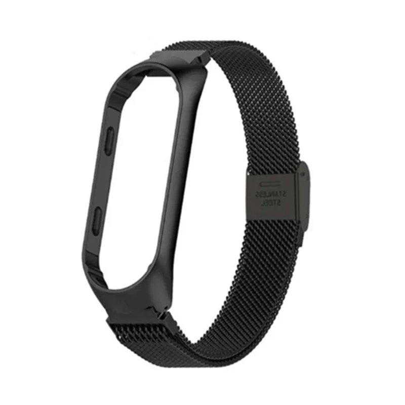 Mi Band 3 4 браслет для Xiaomi металлический ремешок на запястье из нержавеющей стали