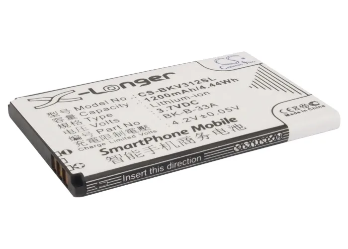 Cameron Sino Высококачественная батарея 1200 мА · ч BK B 33A BBK VIVO k302 + S3 V312|cameron sino|1200mah