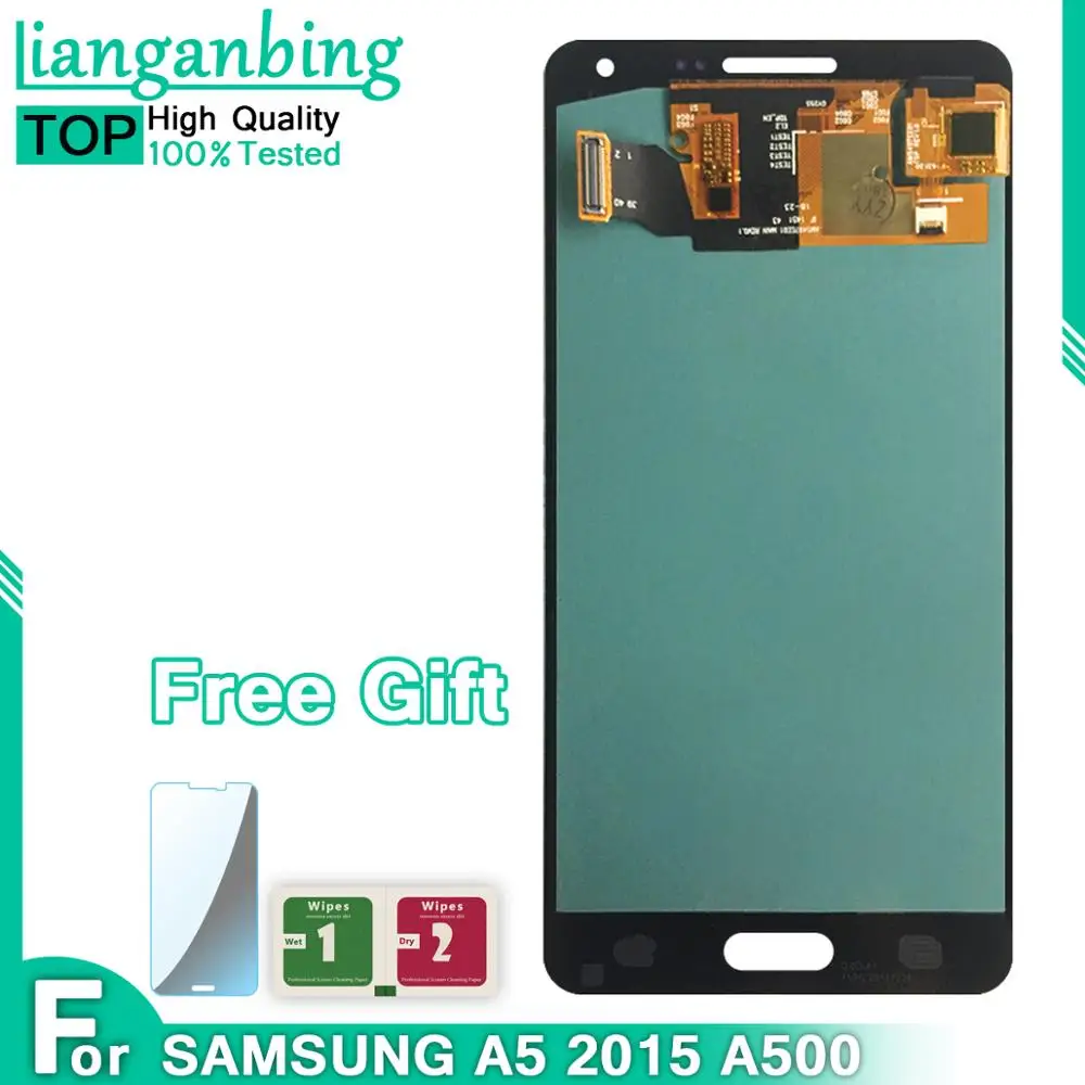ЖК дисплей AMOLED для Samsung Galaxy A5 2015 сменный дигитайзер сенсорного экрана A500 A500F A500M