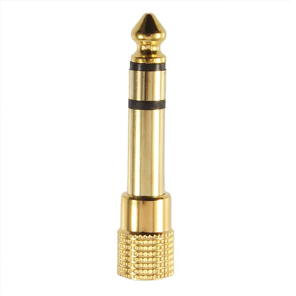 1 шт. аудио адаптер со штекером 6 5 мм и гнездом 1/4 мм|plug 3.5mm|plug 1/4plug 5mm |