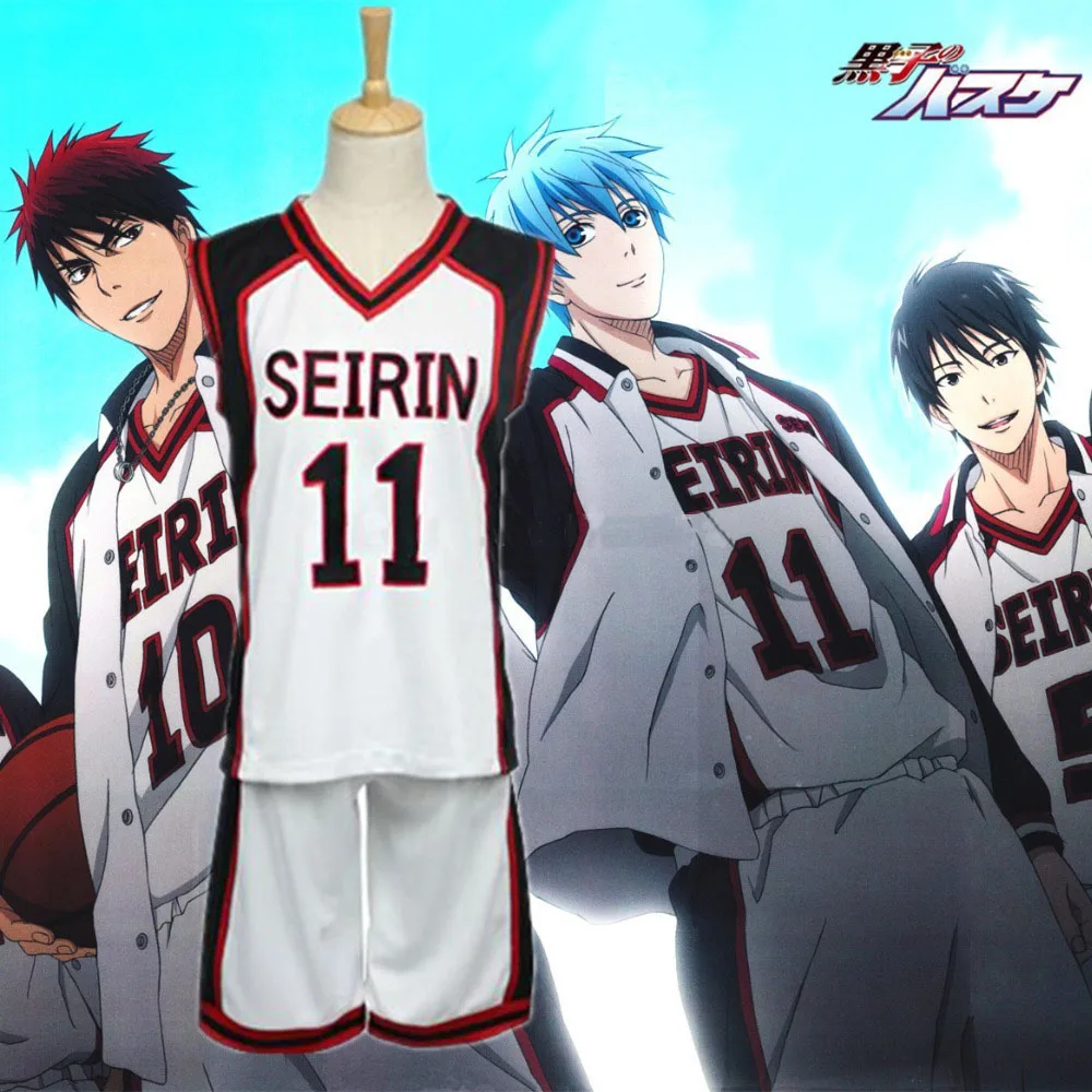 

Милый Единорог Kuroko no Basuke корзина SEIRIN Джерси Мужская Униформа спортивный костюм Одежда для мальчиков № 4 7 10 11 Косплей Костюм