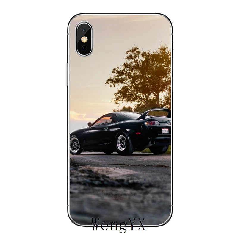 Tuned-Supra-A-08 Силиконовый мягкий чехол для телефона с изображением супермашин, красного цвета, для Apple iPhone 4, 4S, 5, 5S, 5c, SE, 6, 6s, 7, 8 plus, X, XR, XS Max - Цвет: Tuned-Supra-A-08