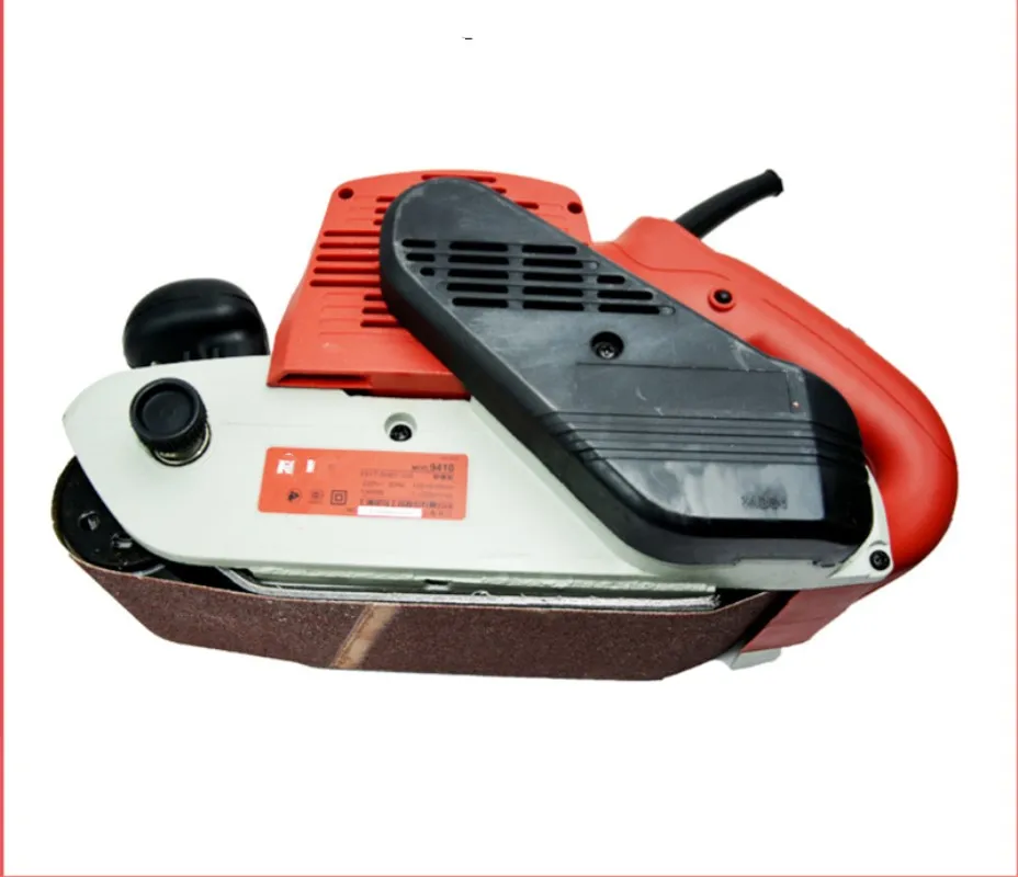 220 V портативный абразивный ленточный станок мебель быстрая полировальная машина металлический шлифовальный станок деревообрабатывающий Электрический инструмент