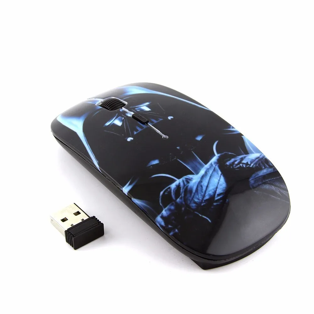 CHYI Беспроводной классный дизайн &quotЗвездные войны&quot Мышь ультра тонкий с Дартом