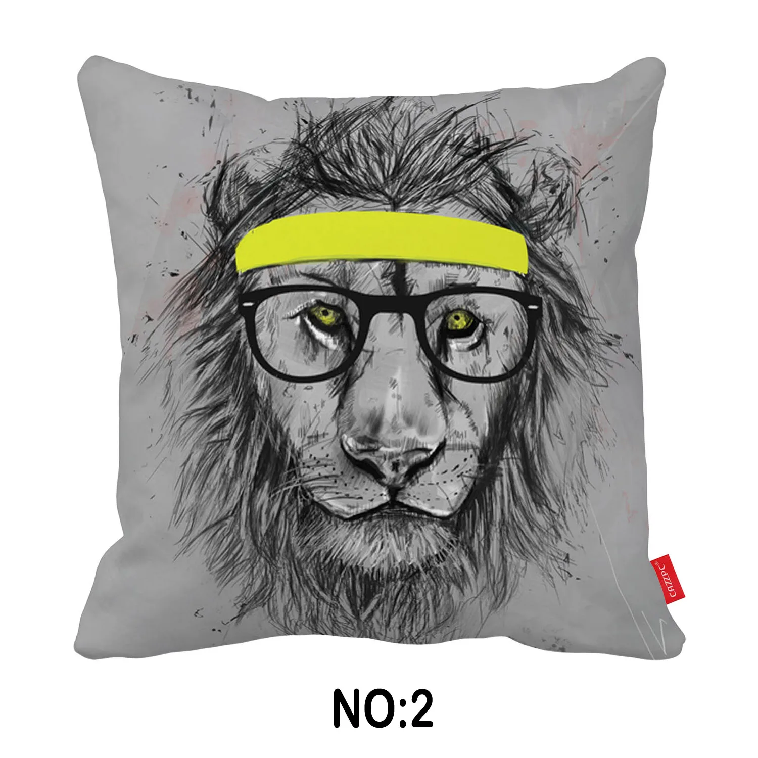 Эскиз Акварельная абстрактная поп Книги по искусству с принтом льва