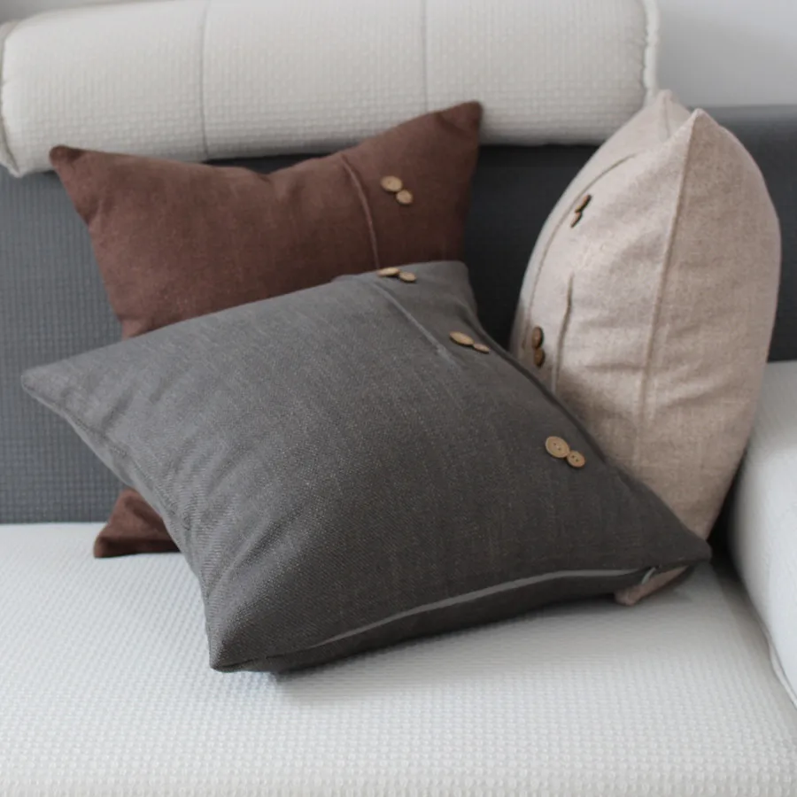 Роскошный сплошной Шикарный чехол с низким вырезом хлопковые льняные