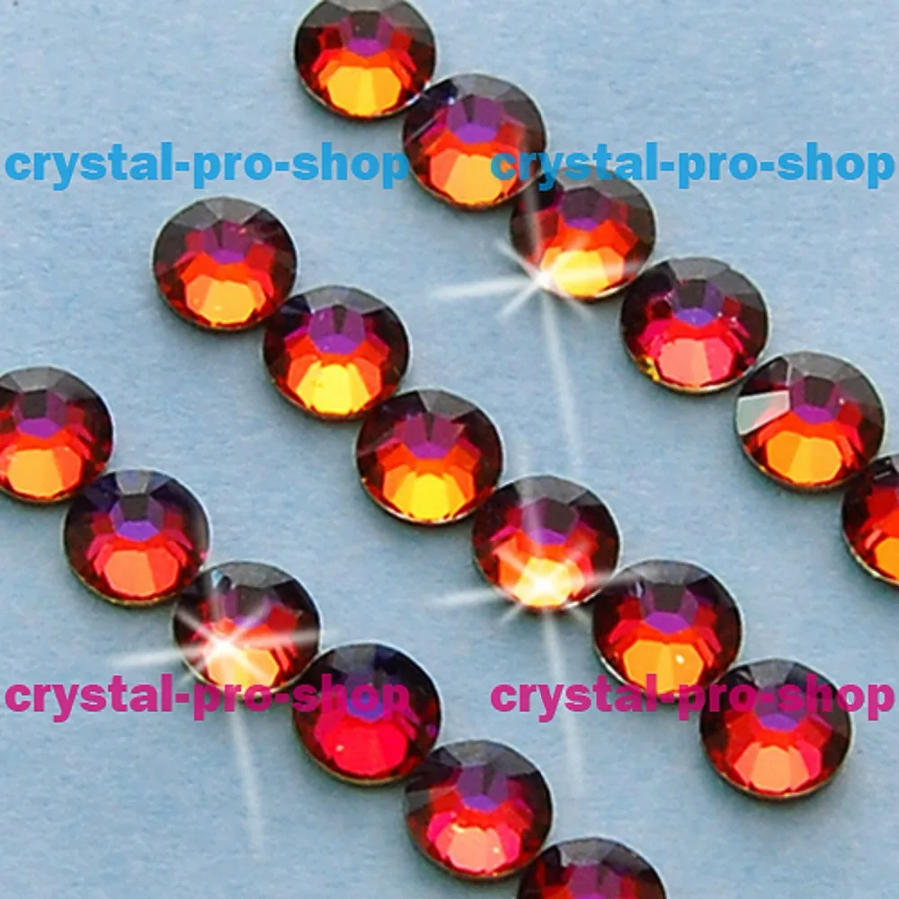 Swarovski Elements Volcano (VOL) (No Hotfix/Hotfix) Iron On (ss5 ss34) (2 мм 7 мм) плоские прозрачные стразы|rhinestone