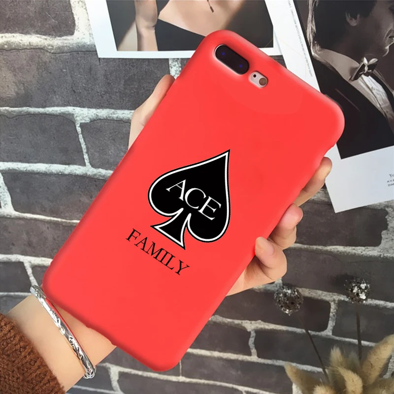 Ace family Мягкий силиконовый чехол ярких цветов для iPhone11 X XS XR Max 8 8plus 7 7plus 6s Plus Лучший